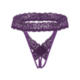 Jessica Lace Crotchless Open Back Panty