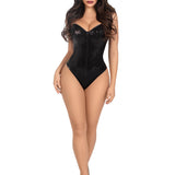 Sequin Boned Teddy w. Detachable Clear Straps