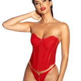 Rider Vinyl Bustier Set