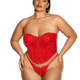 Rider Vinyl Bustier Set