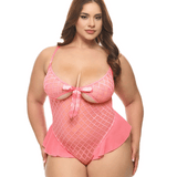 Aubrielle Diamond Mesh Flutter Teddy