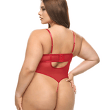 Mariah Bow Embroidery Underwire Teddy