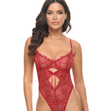 Mariah Bow Embroidery Underwire Teddy