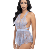 Brea Eyelash Lace Romper w. Functional Ties