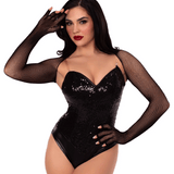 Fishnet Fingerless Gloved Shrug