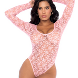 Long Sleeve Daisy Lace Bodysuit