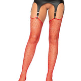 Leg Avenue Rhinestone Raw Top Fishnet Stockings