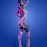 Metamorphic Glow-in-the-Dark Bodystocking Dress