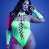 UV Pressure Point Rhinestone Teddy & Gloves