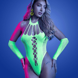 UV Pressure Point Rhinestone Teddy & Gloves