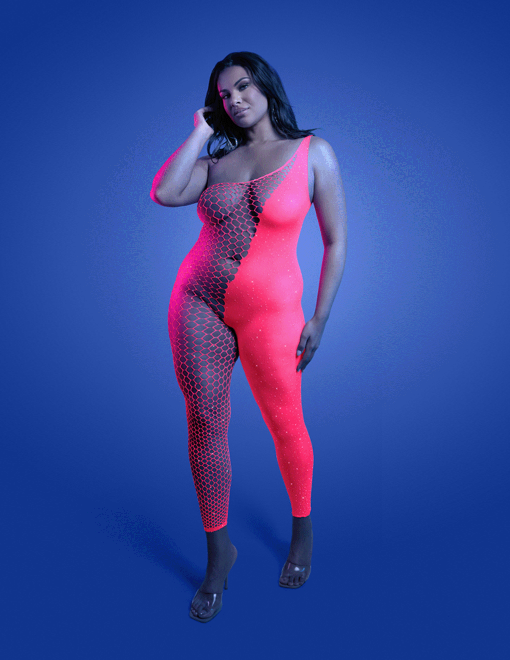 UV Hyperdrive Rhinestone Bodystocking