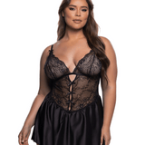 Paradise Dream Lace & Satin Babydoll