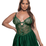 Paradise Dream Lace & Satin Babydoll