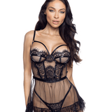 Eden Vinyl Trim Lace Babydoll