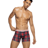 Naughty & Nice Plaid Boxer Briefs