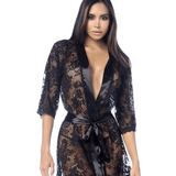 Lace & Satin Short Robe