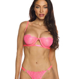 Strappy Lace Underwire Bra & Thong Set