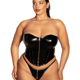 Rider Vinyl Bustier Set