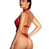 Submissive Vinyl Teddy & Cuffs Set