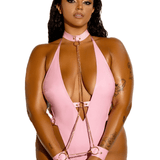 Submissive Vinyl Teddy & Cuffs Set