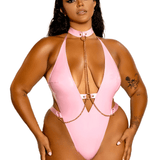 Submissive Vinyl Teddy & Cuffs Set