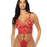 Zoe Cut Out Crotchless Teddy
